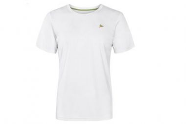 Đồng Phục Áo Cổ Tròn Màu Trắng Vải Cá Sấu