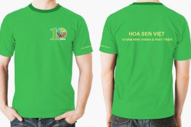 Đồng Phục Áo Thun Cổ Tròn Tay Ngắn Màu Xanh Cho Nhân Viên