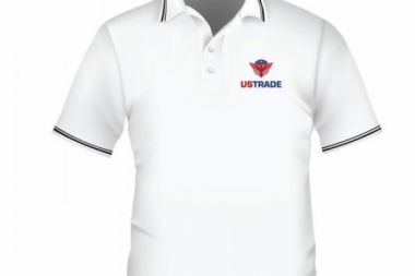 Đồng Phục Áo Thun Cổ Trụ Công Ty Màu Trắng