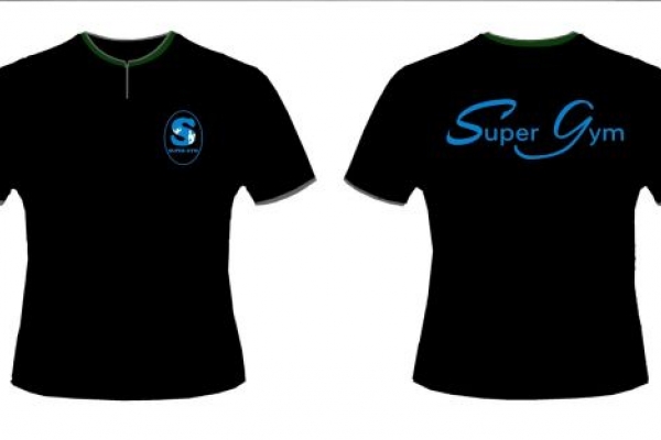 Đồng Phục Áo Thun Cổ Tròn Tay Ngắn Màu Đen