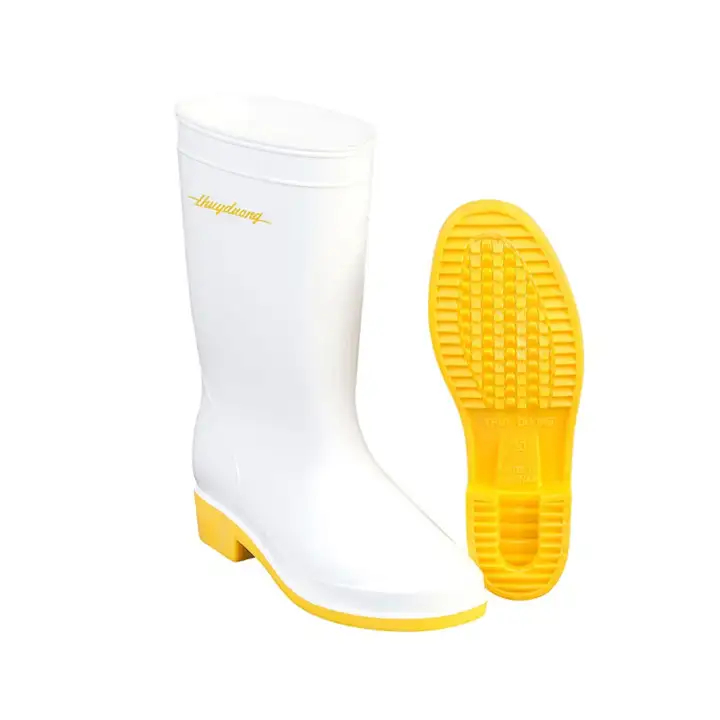 Ủng trắng - đế vàng bảo hộ lao động