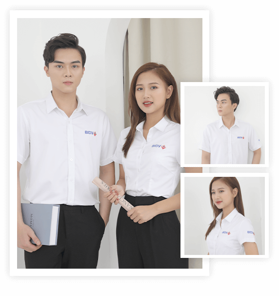 Áo sơ mi đồng phục công sở nam nữ